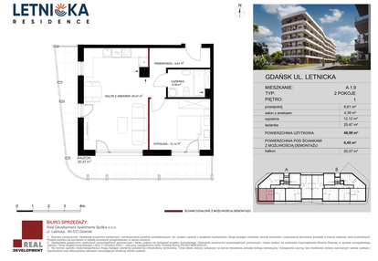 Mieszkanie w inwestycji: Letnicka Residence