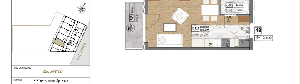 Mieszkanie w inwestycji: Lipowa 45