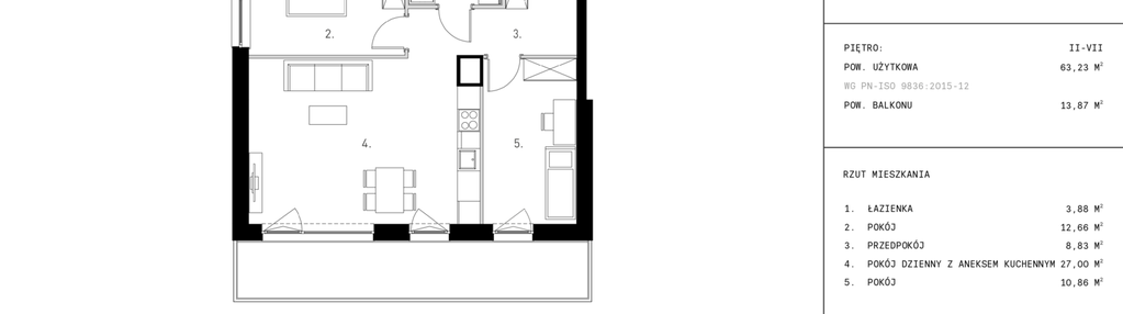 Mieszkanie w inwestycji: Staszica 3