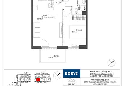 Mieszkanie w inwestycji: Rytm Mokotowa - etap 2A