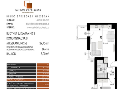 Mieszkanie w inwestycji: Osiedle Farbiarska II