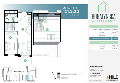 Mieszkanie w inwestycji: Bogatyńska Apartamenty etap 3