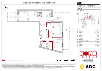 Mieszkanie w inwestycji: Zakątek Włochy