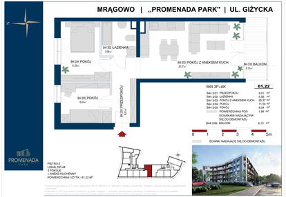 Mieszkanie w inwestycji: Promenada Park