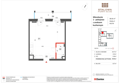 Mieszkanie w inwestycji: Stalowa Form 43.45
