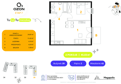 Mieszkanie w inwestycji: Osiedle Ozon etap VII