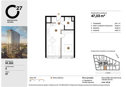 Mieszkanie w inwestycji: O27 Apartamenty Opolska