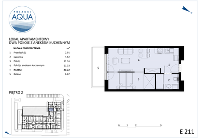 Mieszkanie w inwestycji: Polanki Aqua - budynek E