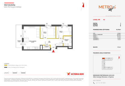Mieszkanie w inwestycji: Metro Art 6