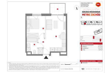 Mieszkanie w inwestycji: Dzielnica Mieszkaniowa Metro Zachód - etap 13