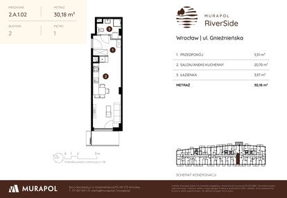 Mieszkanie w inwestycji: Murapol RiverSide