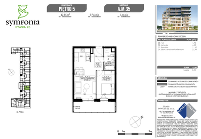 Mieszkanie w inwestycji: Symfonia Ptasia 28