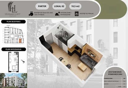 Mieszkanie w inwestycji: Hussar Loft - Apartamenty inwestycyjne