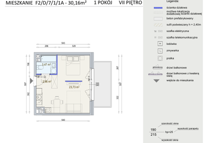Mieszkanie w inwestycji: Modern Mokotów etap 6, budynek F1 i F2