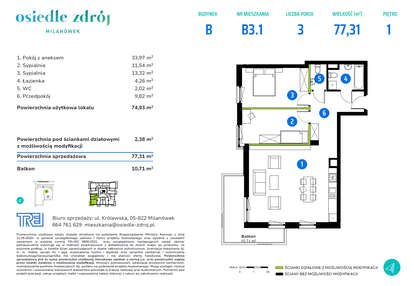 Mieszkanie w inwestycji: Osiedle Zdrój