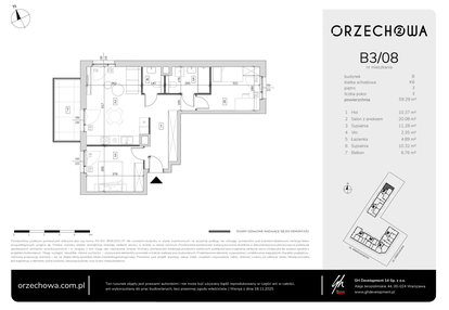 Mieszkanie w inwestycji: Orzechowa 2