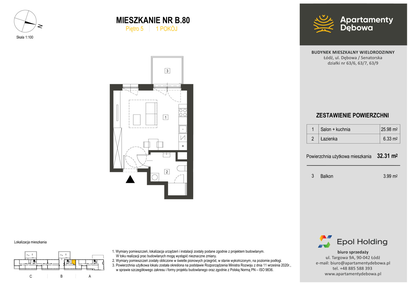 Mieszkanie w inwestycji: Apartamenty Dębowa