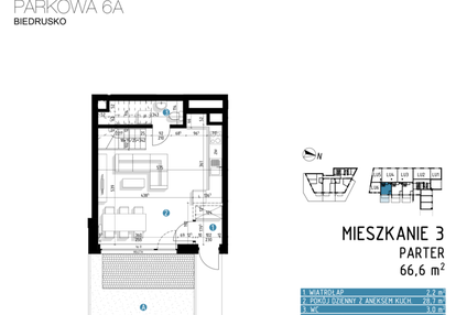 Mieszkanie w inwestycji: Parkowa 6AC - ETAP III