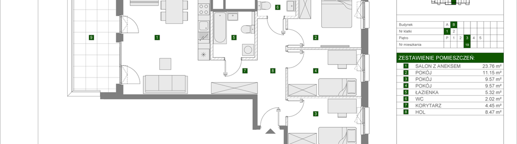 Mieszkanie w inwestycji: Osiedle Urbino etap 4.1