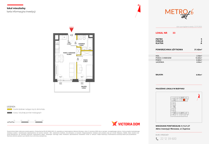 Mieszkanie w inwestycji: Metro Art 6