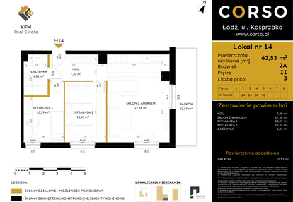 Mieszkanie w inwestycji: Corso etap 2
