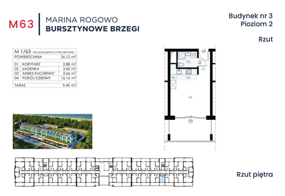 Mieszkanie w inwestycji: Apartamenty Marina Rogowo