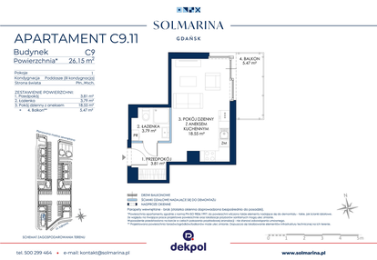Mieszkanie w inwestycji: Sol Marina etap III