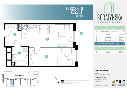 Mieszkanie w inwestycji: Bogatyńska Apartamenty etap 3