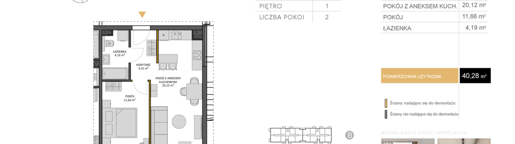 Mieszkanie w inwestycji: Osiedle Kasprowicza