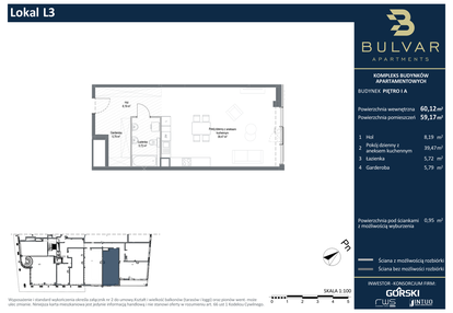 Mieszkanie w inwestycji: Bulvar Apartments - etap I