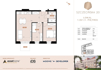 Mieszkanie w inwestycji: Szczecińska 20