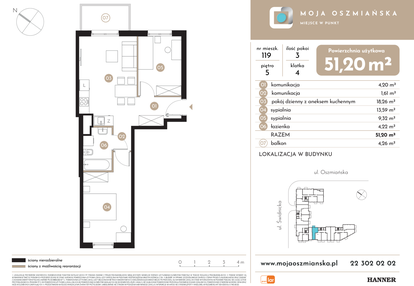 Mieszkanie w inwestycji: Moja Oszmiańska