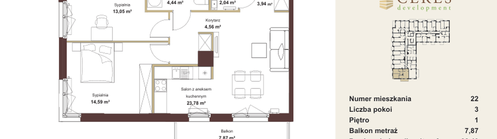 Mieszkanie w inwestycji: Sosnowy Zakątek II - budynek J