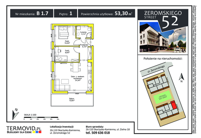 Mieszkanie w inwestycji: Żeromskiego Street 52