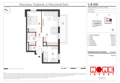 Mieszkanie w inwestycji: Warszawski Świt etap XII