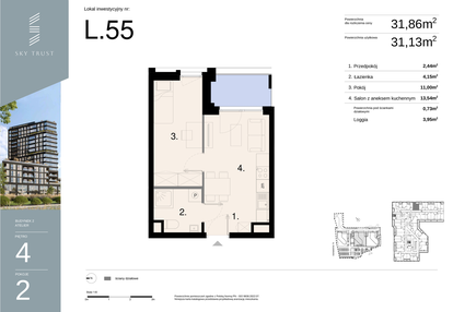 Mieszkanie w inwestycji: Sky Trust etap II - Apartamenty inwestycyjne