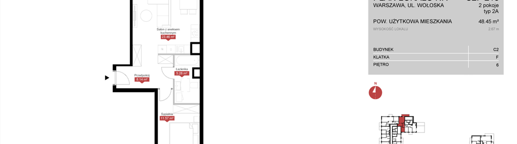 Mieszkanie w inwestycji: Modern Mokotów etap 3, budynek C1 i C2