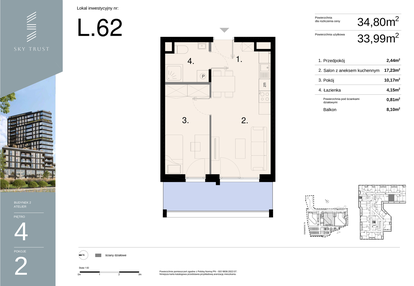 Mieszkanie w inwestycji: Sky Trust etap II - Apartamenty inwestycyjne