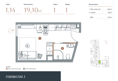 Mieszkanie w inwestycji: Starowiejska 3