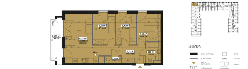 Mieszkanie w inwestycji: Diamentowe Tarasy