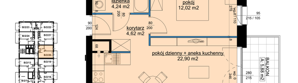 Mieszkanie w inwestycji: Osiedle Hawelańska etap III - bud. B