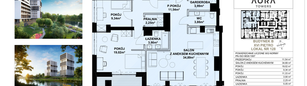 Mieszkanie w inwestycji: Aura Towers