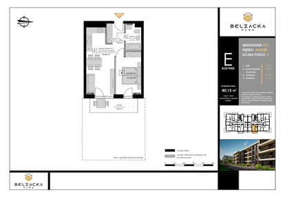 Mieszkanie w inwestycji: Belzacka Park etap III