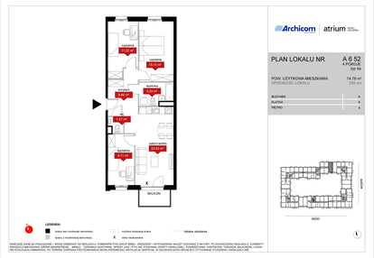 Mieszkanie w inwestycji: Atrium - Nowy Szczepin