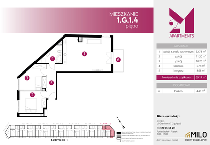 Mieszkanie w inwestycji: 2M Apartments etap IV