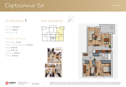 Mieszkanie w inwestycji: Dębowa 51