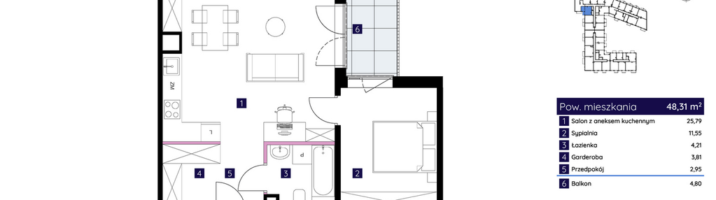 Mieszkanie w inwestycji: Osiedle Neonowe