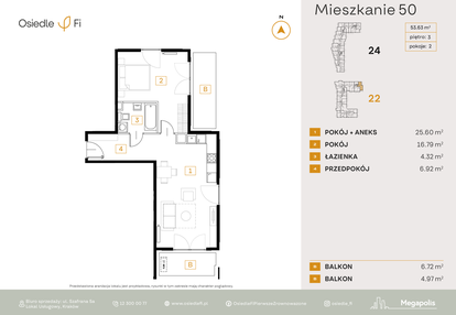 Mieszkanie w inwestycji: Osiedle Fi bud. 22, 24