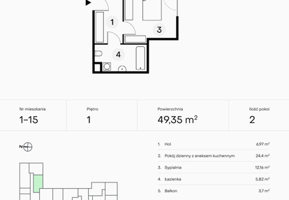 Mieszkanie w inwestycji: Pączka 1