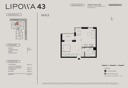 Mieszkanie w inwestycji: Lipowa 43
